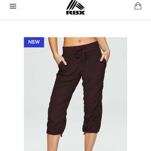 RBX Lumen Lightweight Capri Pants Purple Sz S